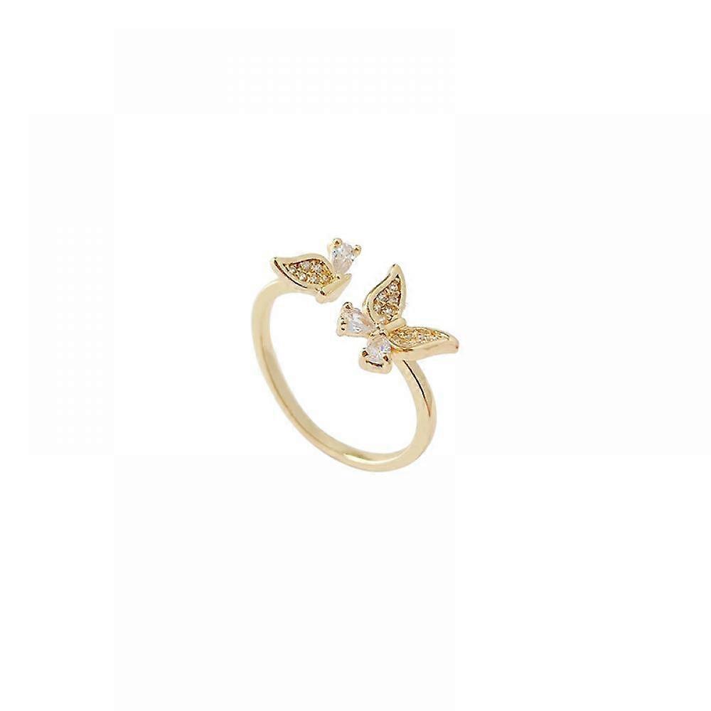 Sparkly Ring Rhinestone Bow-Knot Knuckle Ring Wedding Jewelry Adjustable Open Ring