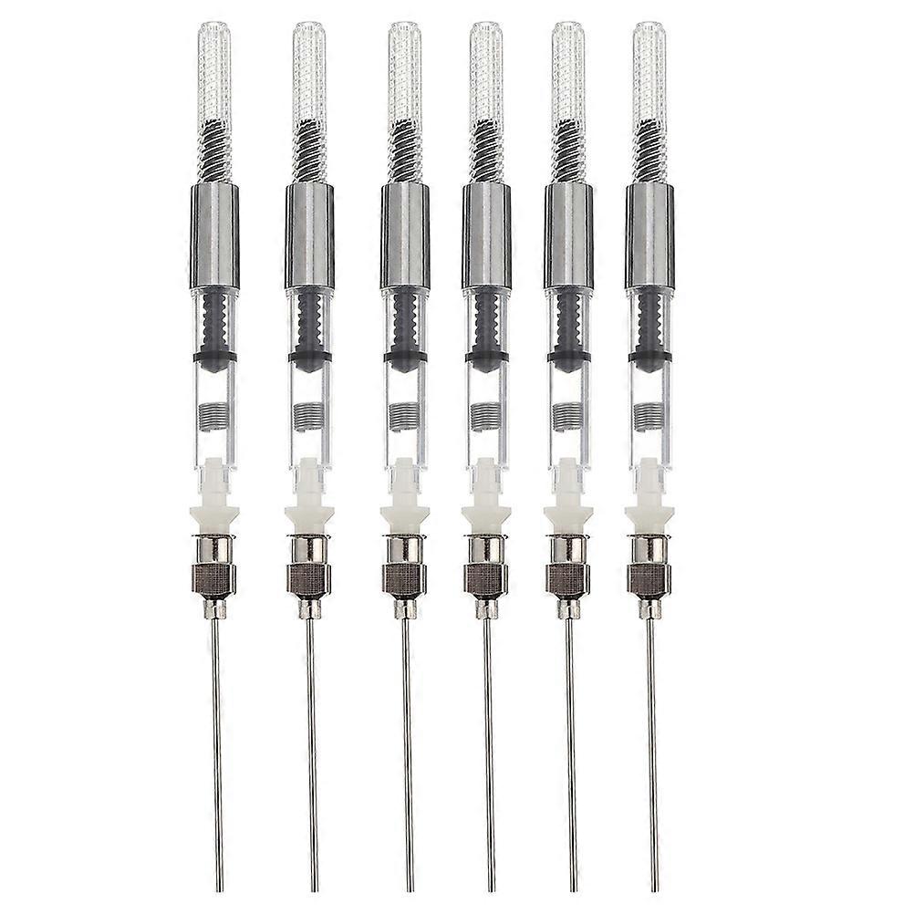 6Pcs Füllfederhalter Tintenkonverter Füller Tintenstift Spritzengeräte