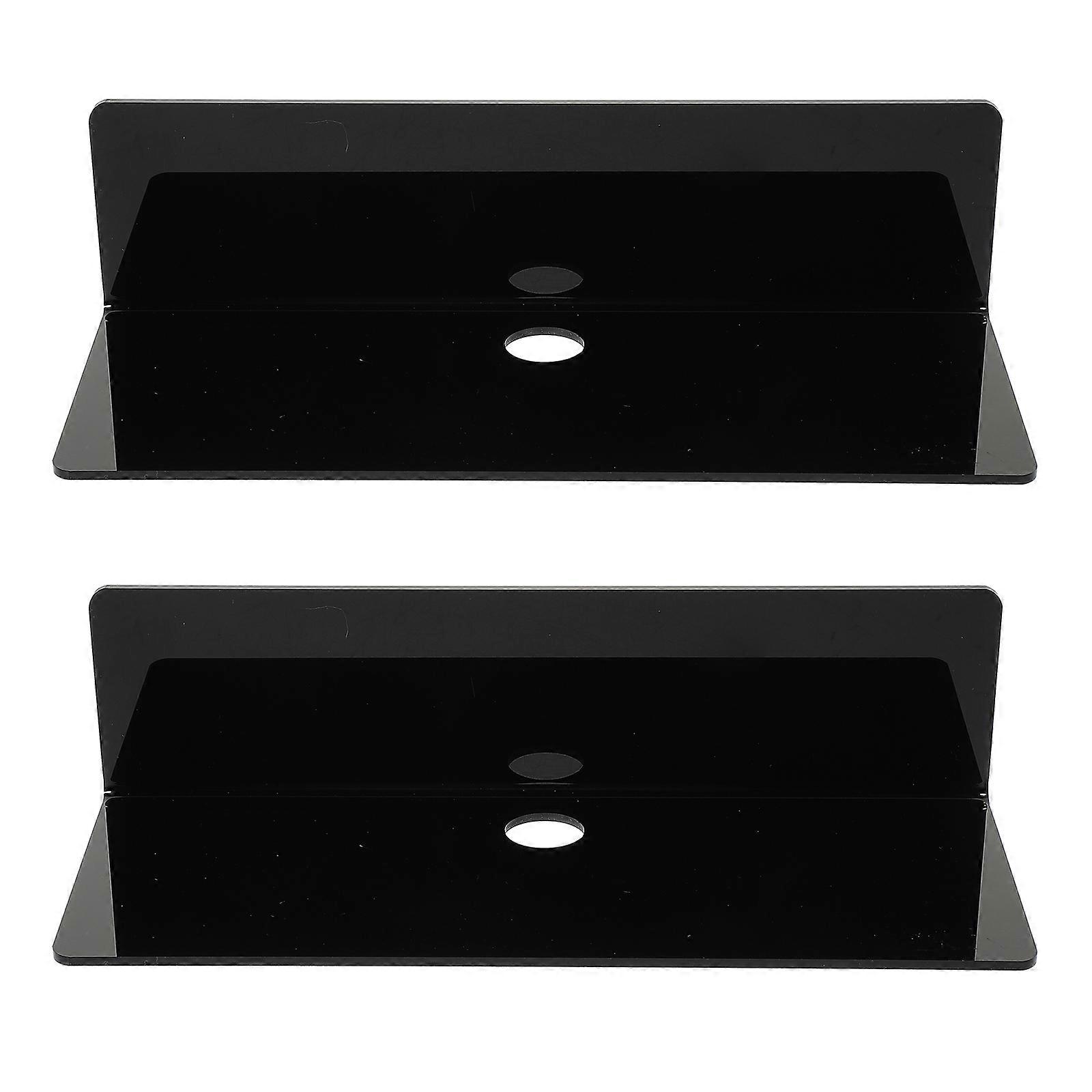 2pcs Bathroom Acrylic Storage Rack Wall Hanging Storage Shelf Storage Stand