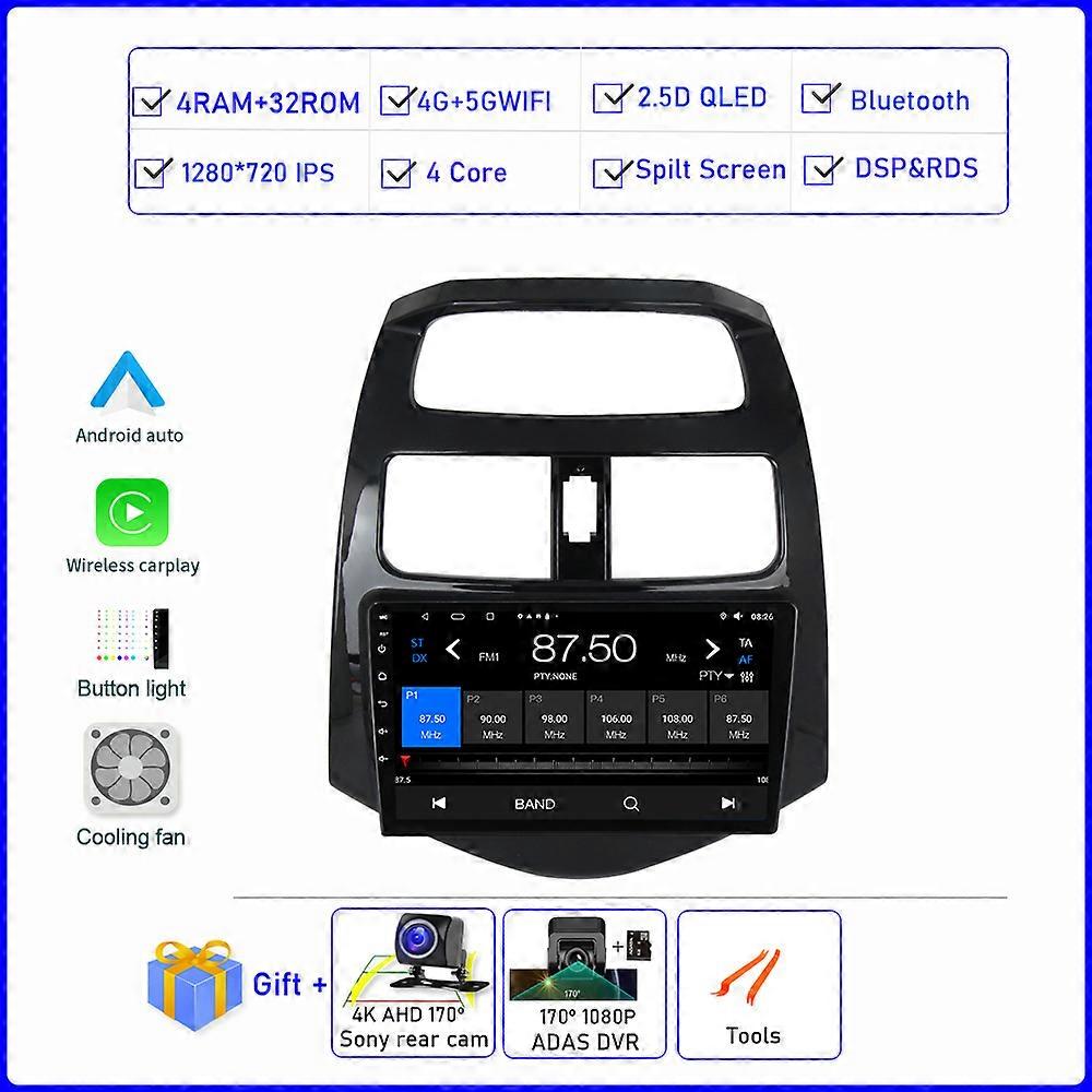 Android 12 For Chevrolet Spark Beat Matiz Creative 2010-2014 Car Radio Multimedia Video Player Navigation stereo GPS DSP Carplay