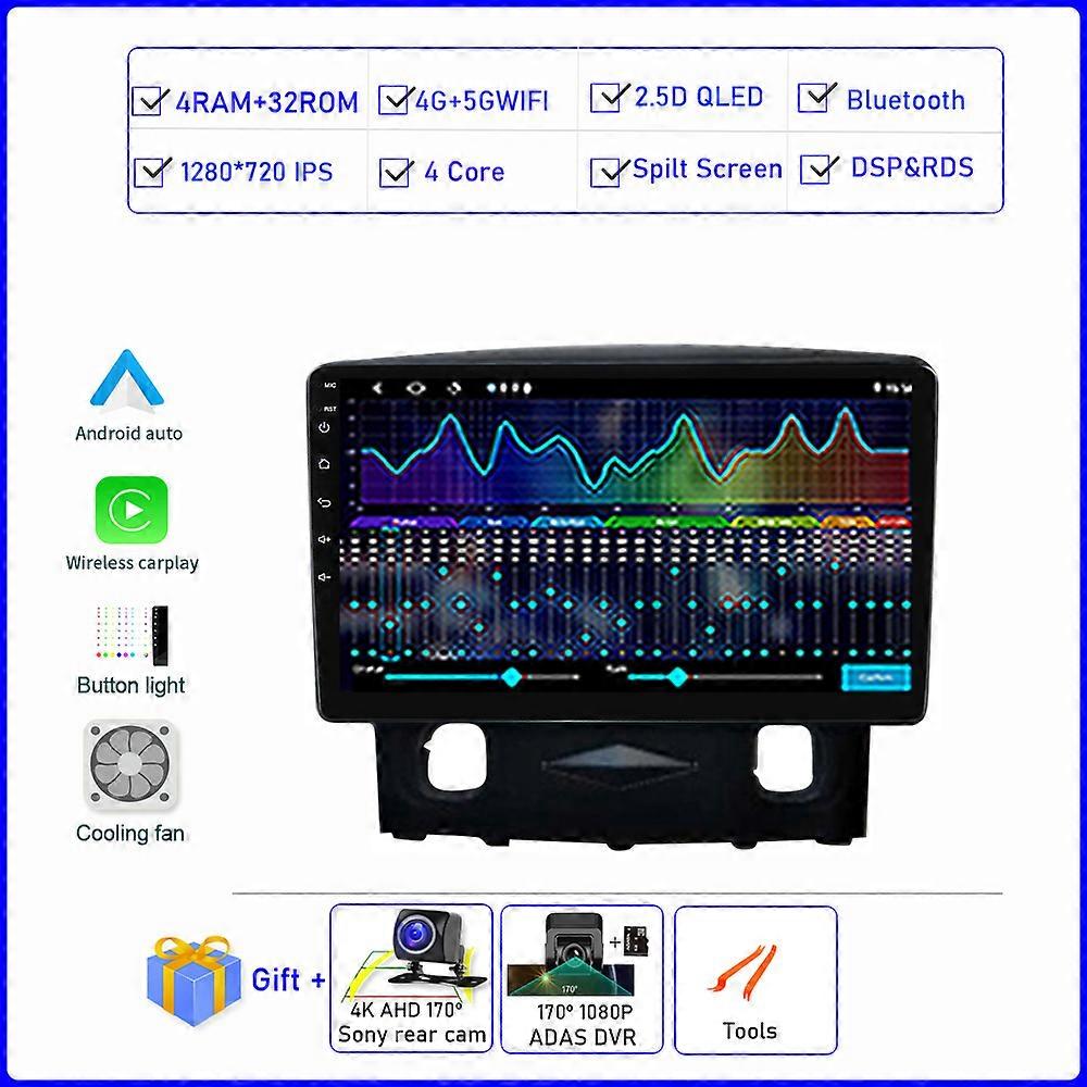 Android 12 Pour Ford Escape 1 2007 - 2012 Autoradio Multimédia Lecteur Vidéo Navigation GPS DSP BT Carplay Auto Non 2din 2 din dvd