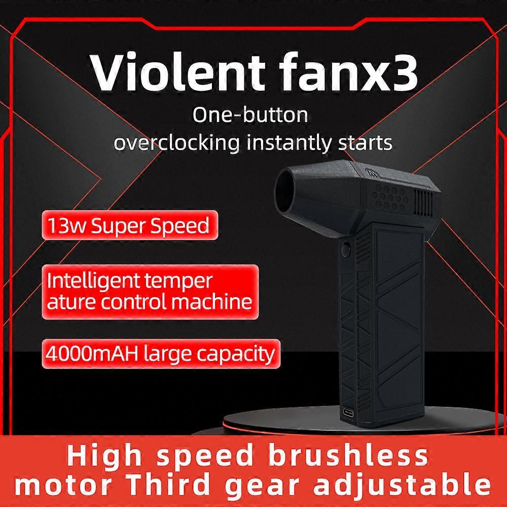 Handheld Jet Fan 130,000RPM Brushless Motor Ducted Turbofan High Power Dust Blower Keyboard Cleaning Tool