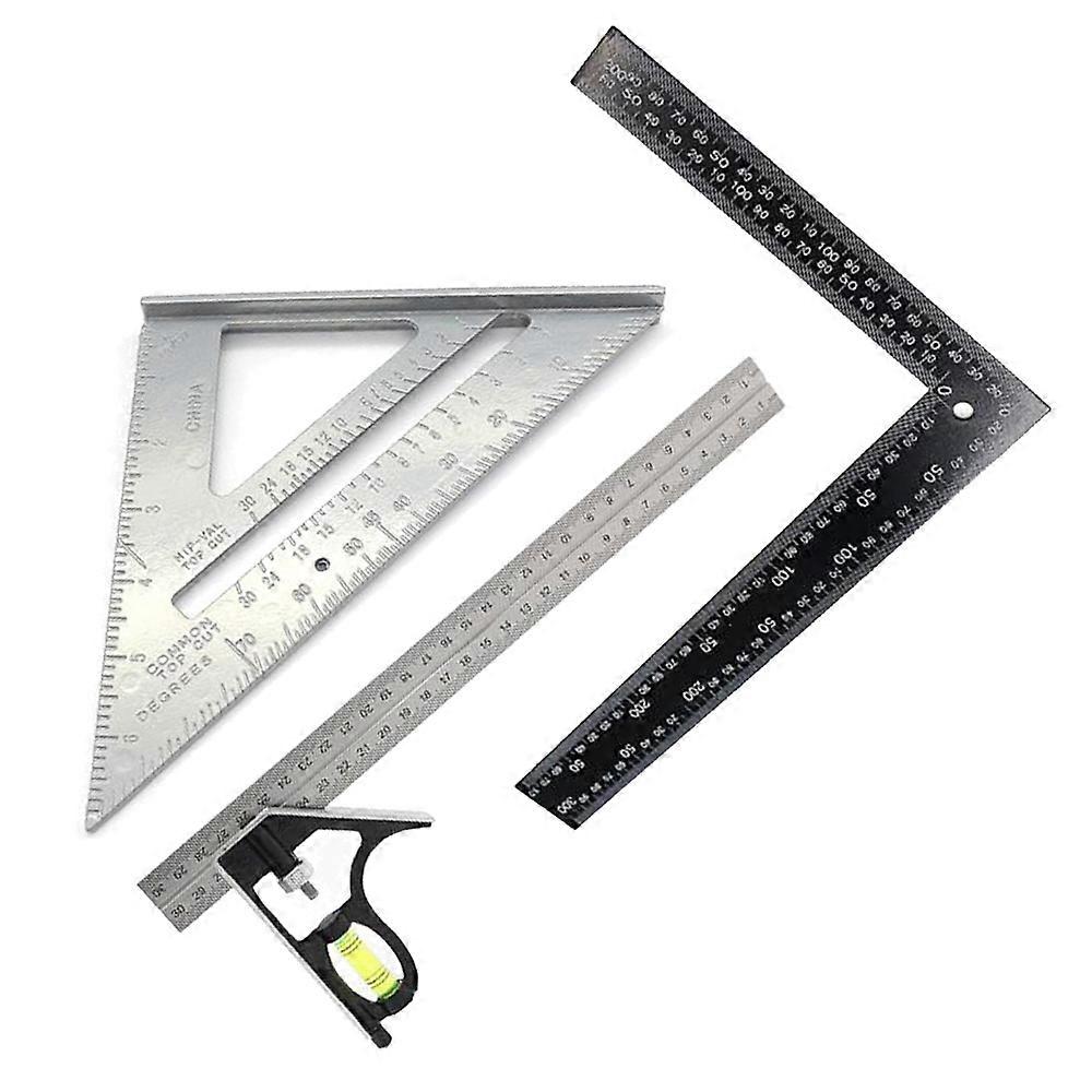 Multifunctional Angle Ruler Small Base Aluminum Triangle Rafter Measuring Tool Measurement And Analysis Instruments