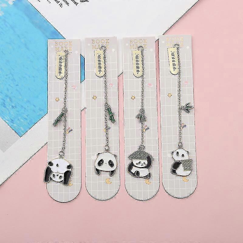 Bookmarks Cute Panda Shaped Pack Of 4