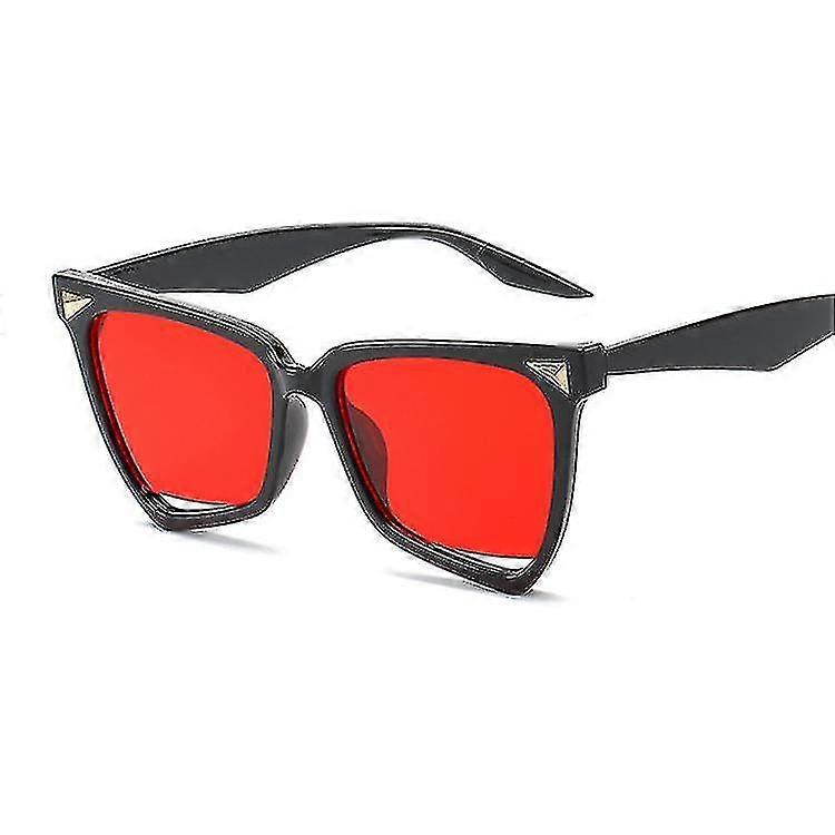 Big Square Sun Glasses Fe Uv400 Transparent Frame