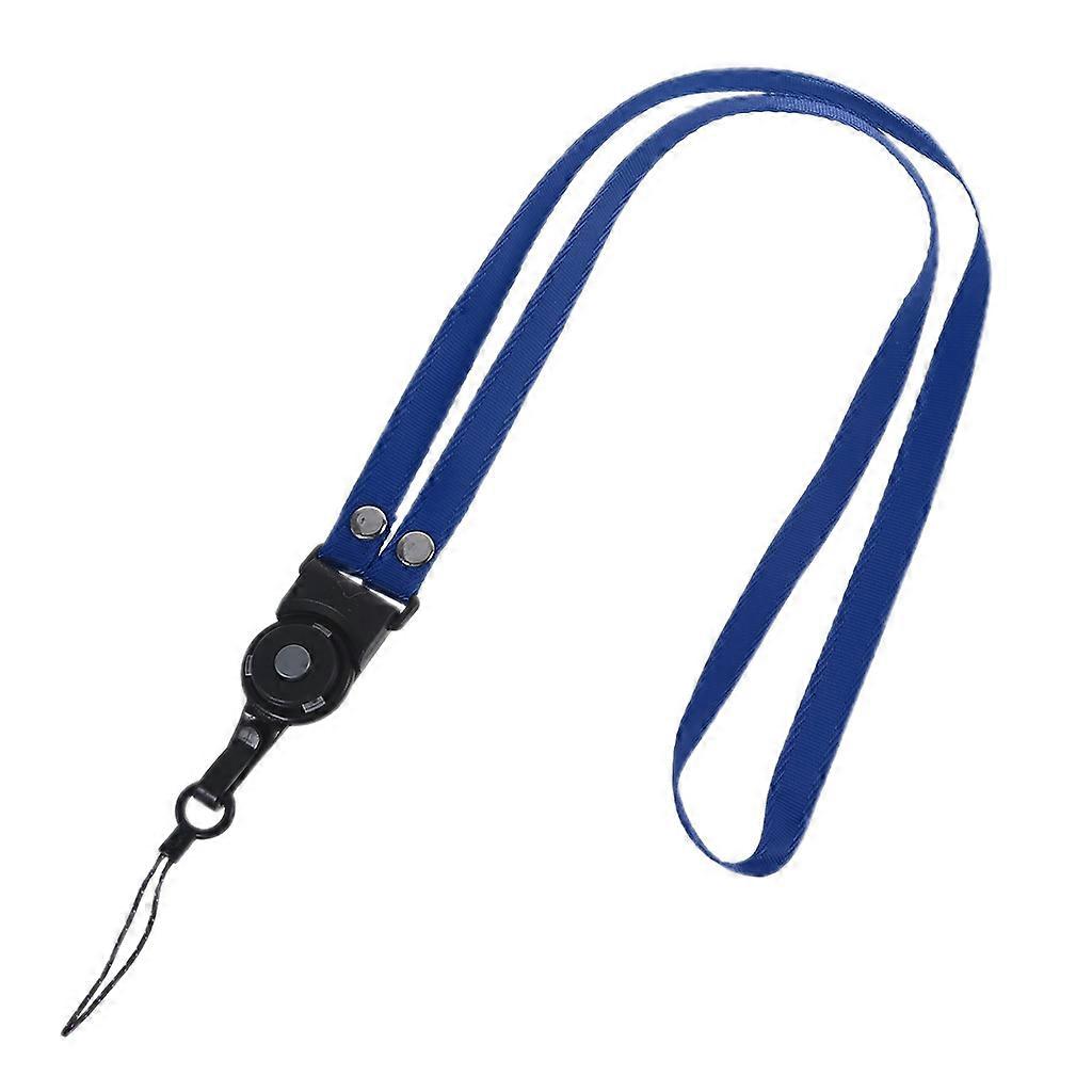 Solid Color Striped Two-in-one Detachable Rotating Halter Lanyard 19inch