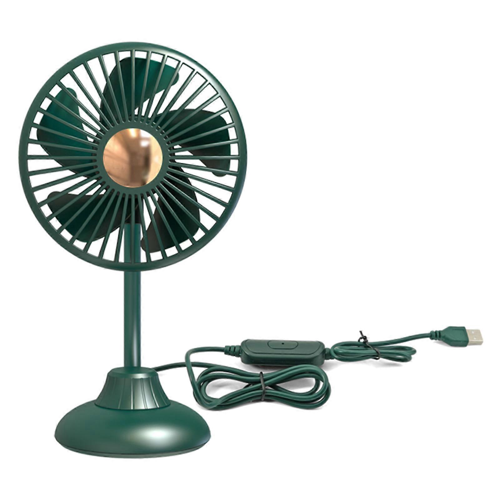4.5inch Summer Camping Fan 3-Speed Rechargeable Desk Fan for Library Dormitory