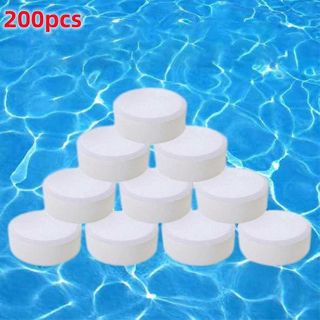 50/100/200pcs Chlorine Tablets Multi-function Instant Disinfection Swimming Pool Bath Spa