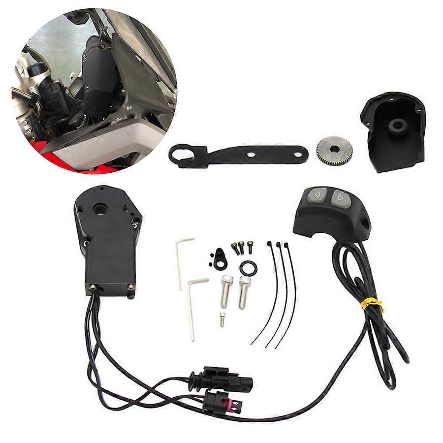 Motorcycle Windshield Wind Elevator Remote Control Switch For BMW R1200GS ADV 2013-