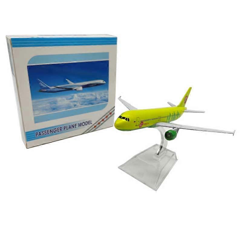 About 16CM A320 Model Russian Siberian S7 Airlines with Base Alloy Aircraft Model Toy Collection 1:400 Diecast Airplanes Plane