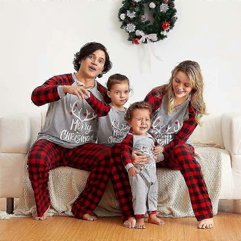 Matng Pyjamas Sett Nattøy Julepyjamas For Barn Voksen