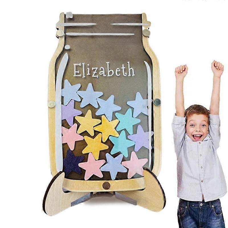 Reward Jar Classroom Wooden Potty Training Chart Reward Chart Class Reward Jar Star Jar Reward System Kids Reward Jar Positive