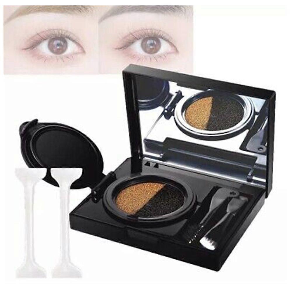 Eyebrow&Eyeliner Cream with Stamp,Multi-functional Double-Headed Eyeliner Stamp