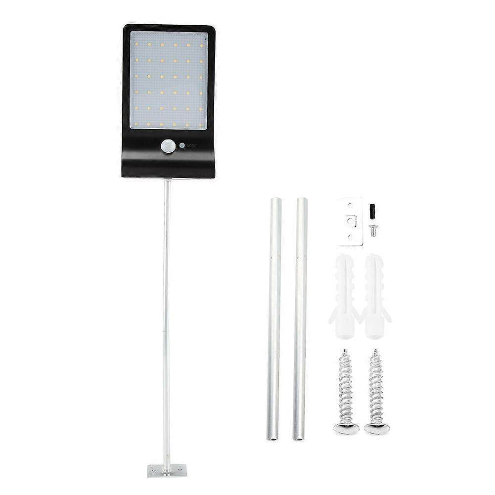 Solar Powered Waterproof Wall LED Light Human Body Motion Sensor(Black&Pure White&With Bracket)