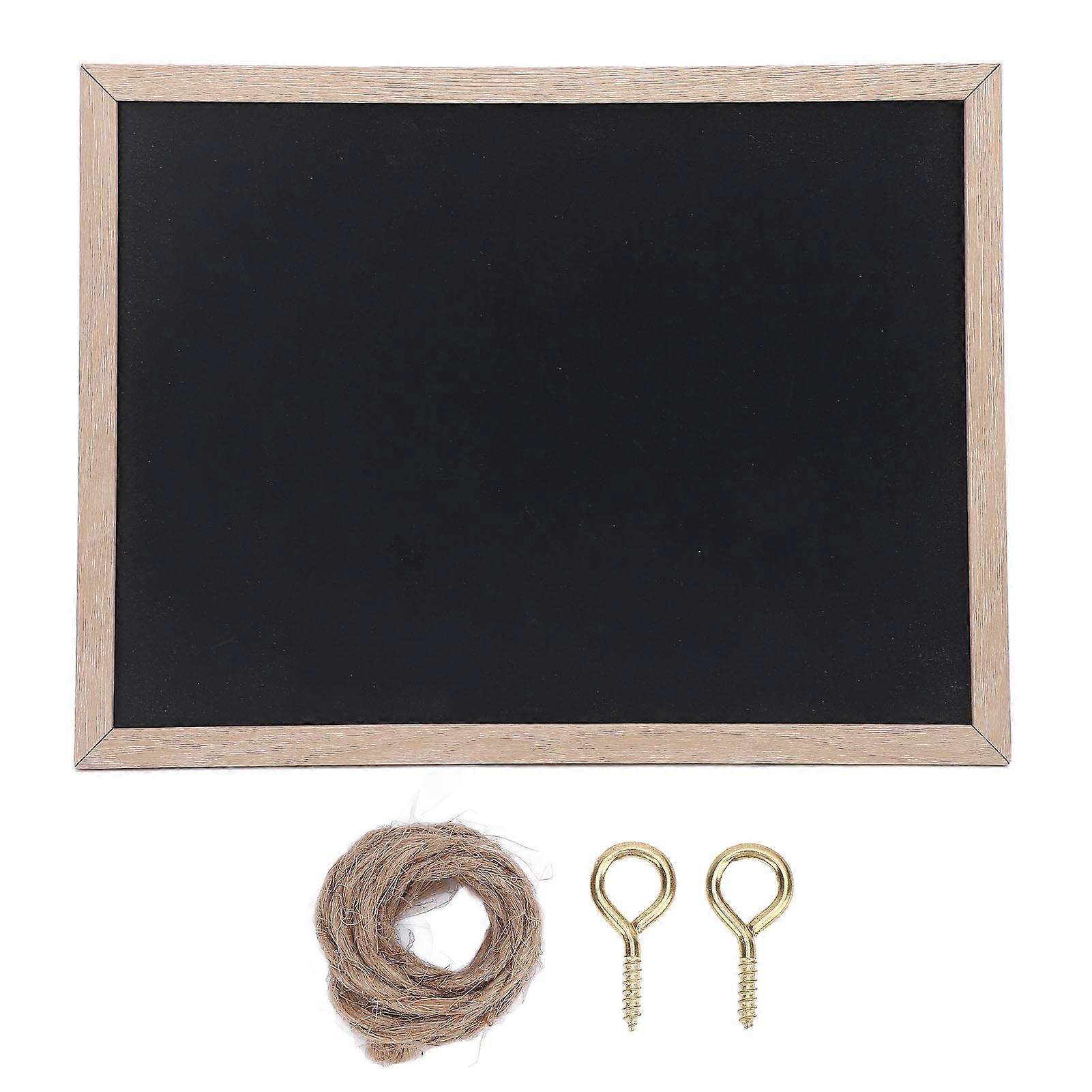 Small Chalk Board Hanging Wooden Menu Sign Message Chalkboard for Night Fair 30x40cm