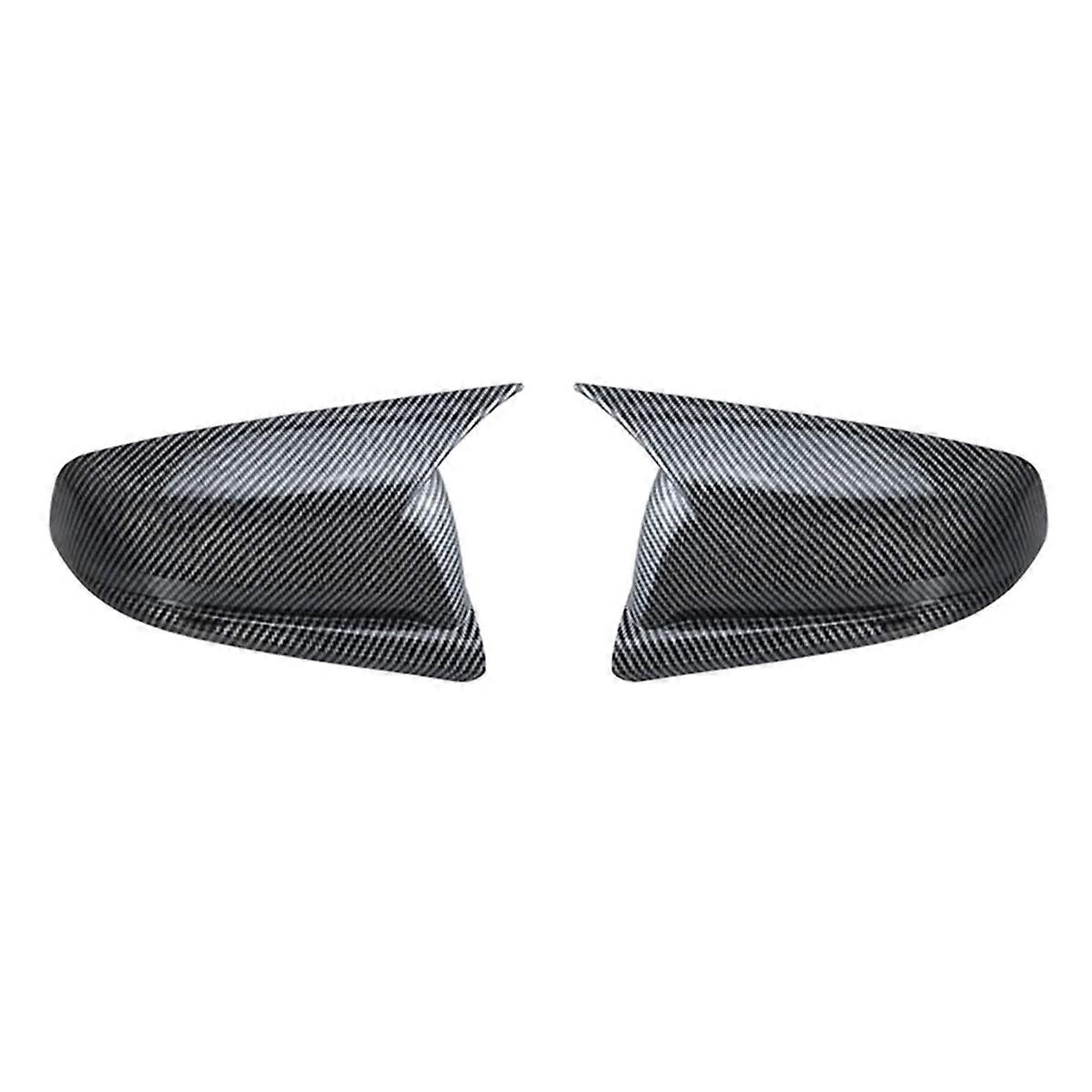 Car Rearview Side Mirror Cover Wing Cap Exterior Door Housing Shell Trim ABS Sticker for US 2012-2015,A