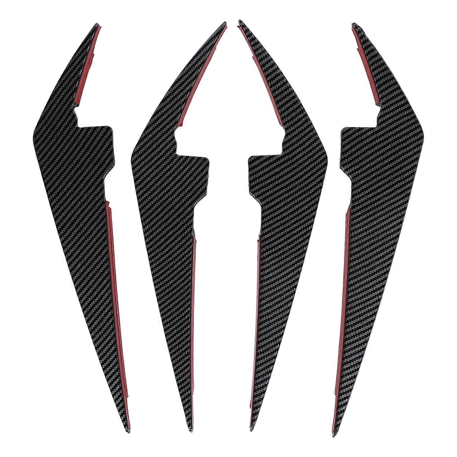 4PCS Front Bumper Side Canards Splitter Fins Car Body Decoration for 3 Series G20 G21 LCI M Sport 2023+