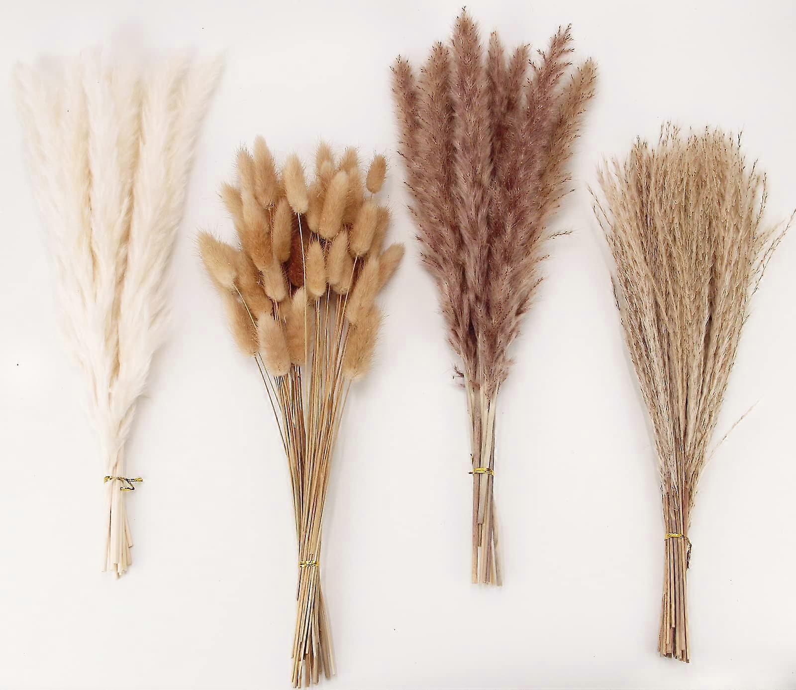 Dried Pampas Grass Decor - 100 Stems Boho Table Bouquet