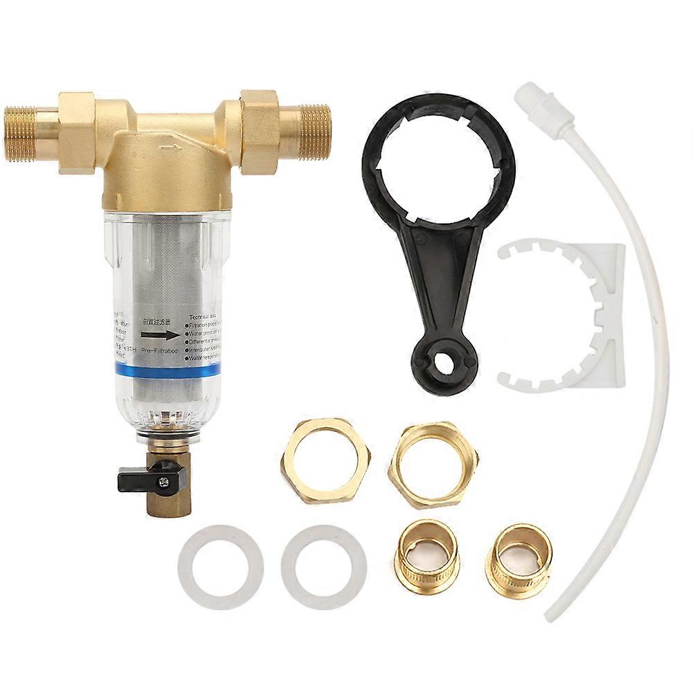 Brass Water Separator Thread Spring Rust-Resistant Water Separator Valve(DN20 Without Meter)