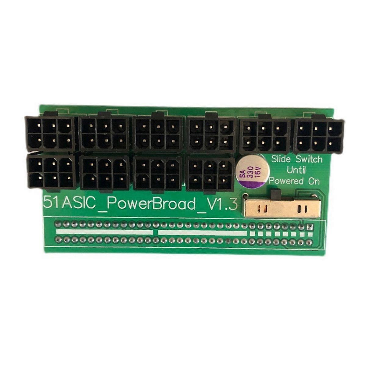 6Pin Server Power Adapter Board 12V Graphics Card Converter Board Supports 1600W Power Supply for Server Power Supply
