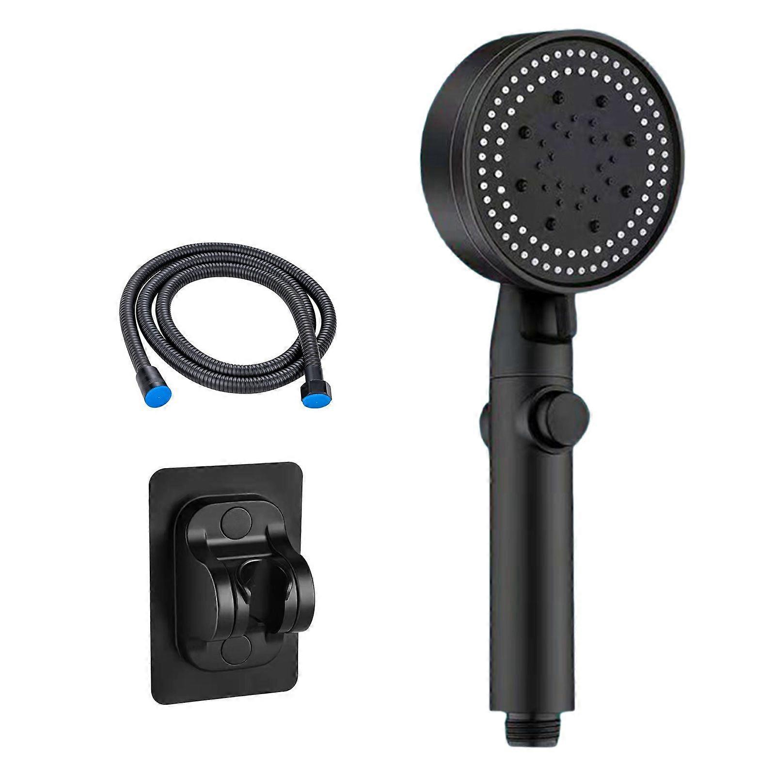 High Pressure Shower Head with Handheld 8 Spray Modes Top Spray Function Crafted Nozzles 5 Functions Set with Long Hose