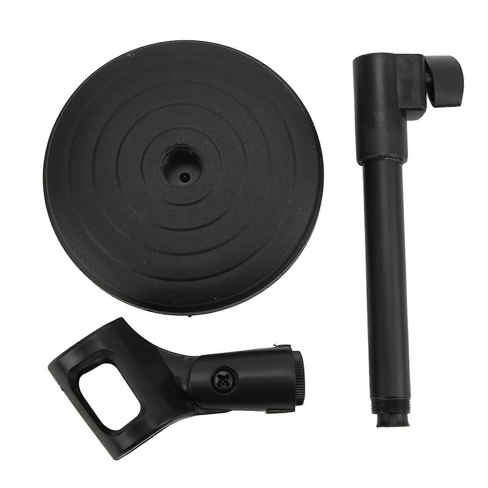 Desktop Metal Tripod Folding Mic Stand Adjustable Angle Disc Microphone Mount Holder Stand