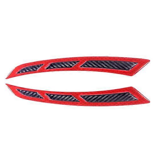 1 Pair Car Fender Protector Heat Resistant Anti-collision Carbon Fiber Warning Universal Car Wheel Eyebrow Fender Reflective Sticker