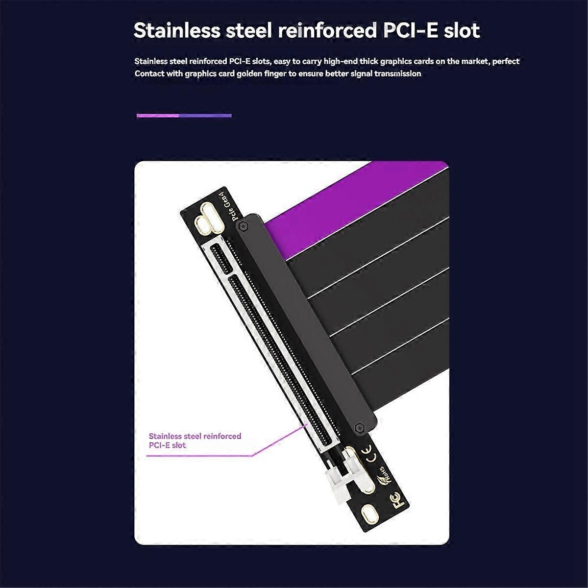 Graphic Card Extension Line PCIE4.0 Rotor X16 Rotor 16X Desktop Computer Horizontal Vertical Loadin