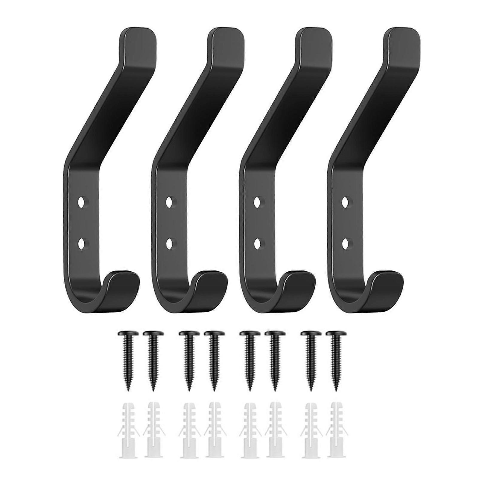 Qinghai Wall Hook Hat Hanger Strong Load-bearing Rust-Resistant Simple Installation Arc Shaped Design Versatile Use Coat Hook