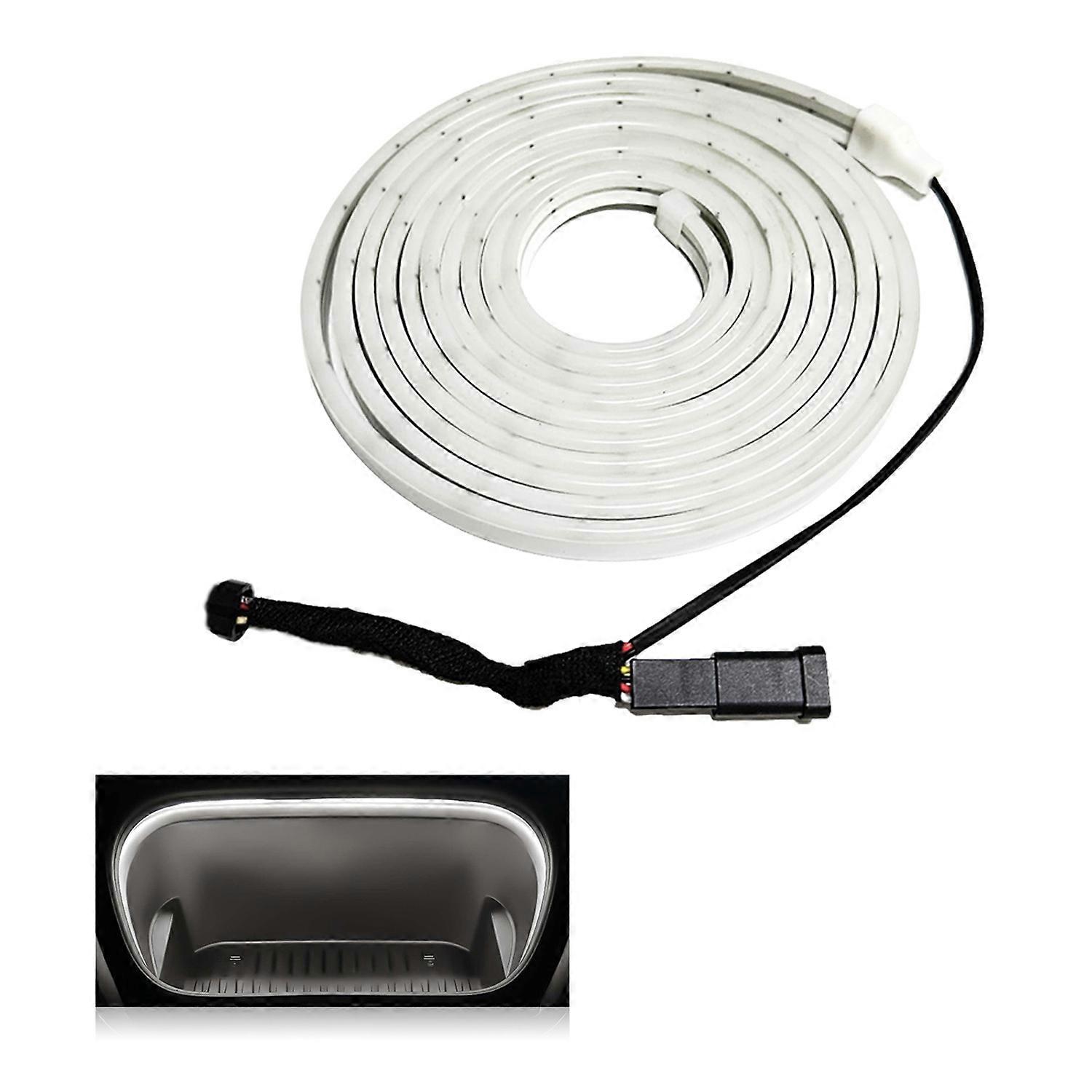 AS For Tesla Model 3 Y 2021 - 2024 Front Trunk LED Light Strip Ambient Lighting Waterproof Decorativ