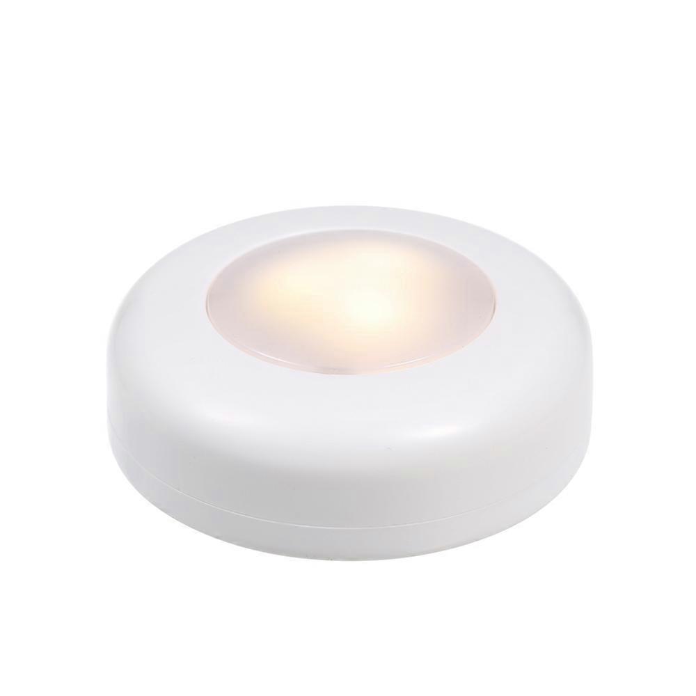 LED Under Cabinet Lamp Puck Light 3 Pack with Remote Control Brightness Adjustable Dimmable Timing f