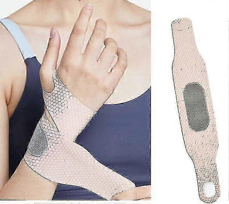 Ultra Thin Adjustable Wrist Support Brace for Gym, Workouts & More - Breathable Compression Wrist Wraps
