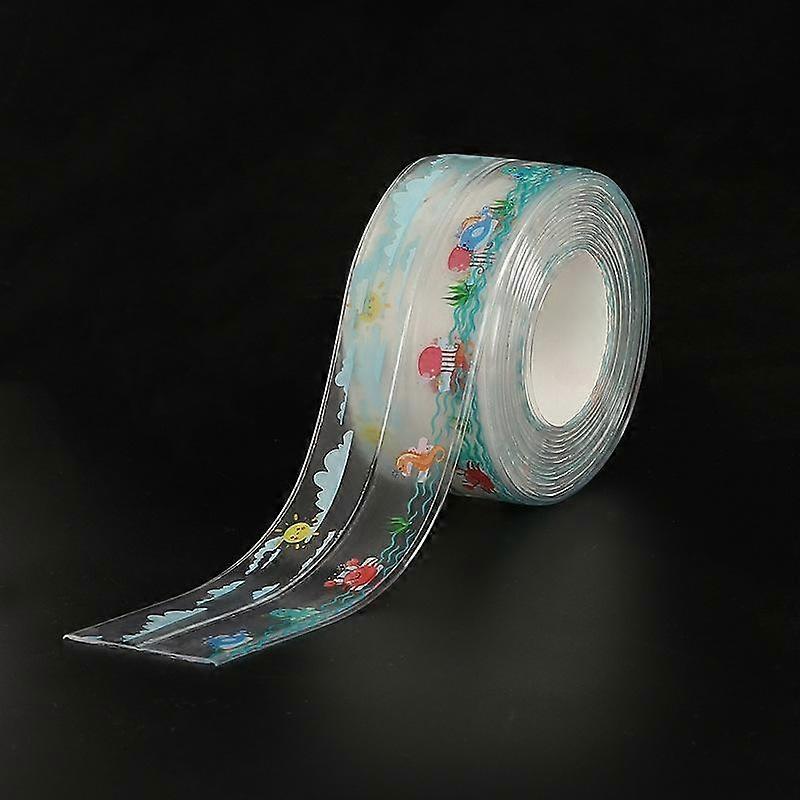1 Roll Clear Caulk Strip, 320x3.8cm, Decorative Self-adhesive Caulk Tape Caulk Sealant
