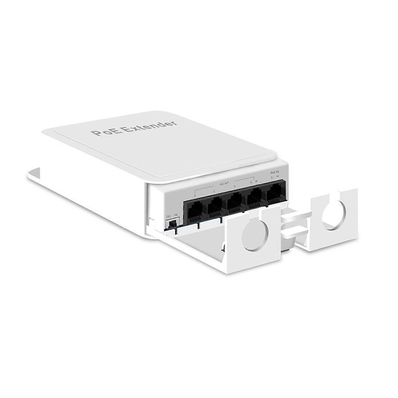 5 Port PoE Extender Gigabit 5 Channel PoE Repeaters 1000Mbps, VLAN POE Amplifier Repeaters Extender 100/1000Mbps