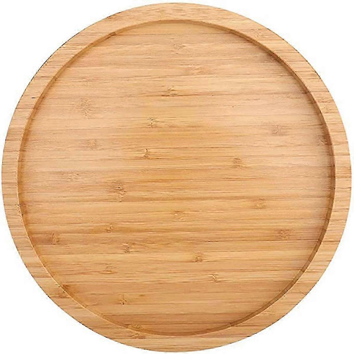 12 Inch Diameter Bamboo Lazy Turntable For Kitchen Spice Bottle