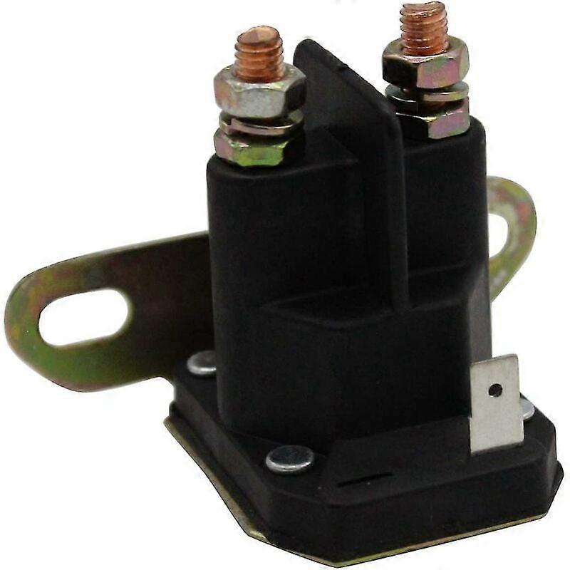 Starter Solenoid, 12V Cub Cadet Lawn Mower Tractor Replacement, Relay Switch With 3 Terminals, Premium Plastic Case For Reliable Grounded through