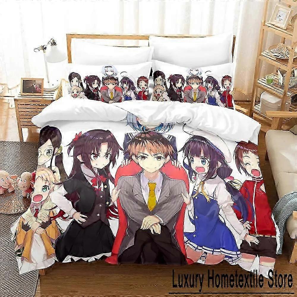 o2125 Lakan Ryuos arbete är aldrig klart! Sängkläder Set Pojkar Flickor Storlek Påslakan Örngott Säng Barn Vuxen Hem Textil Lakan fVV2125