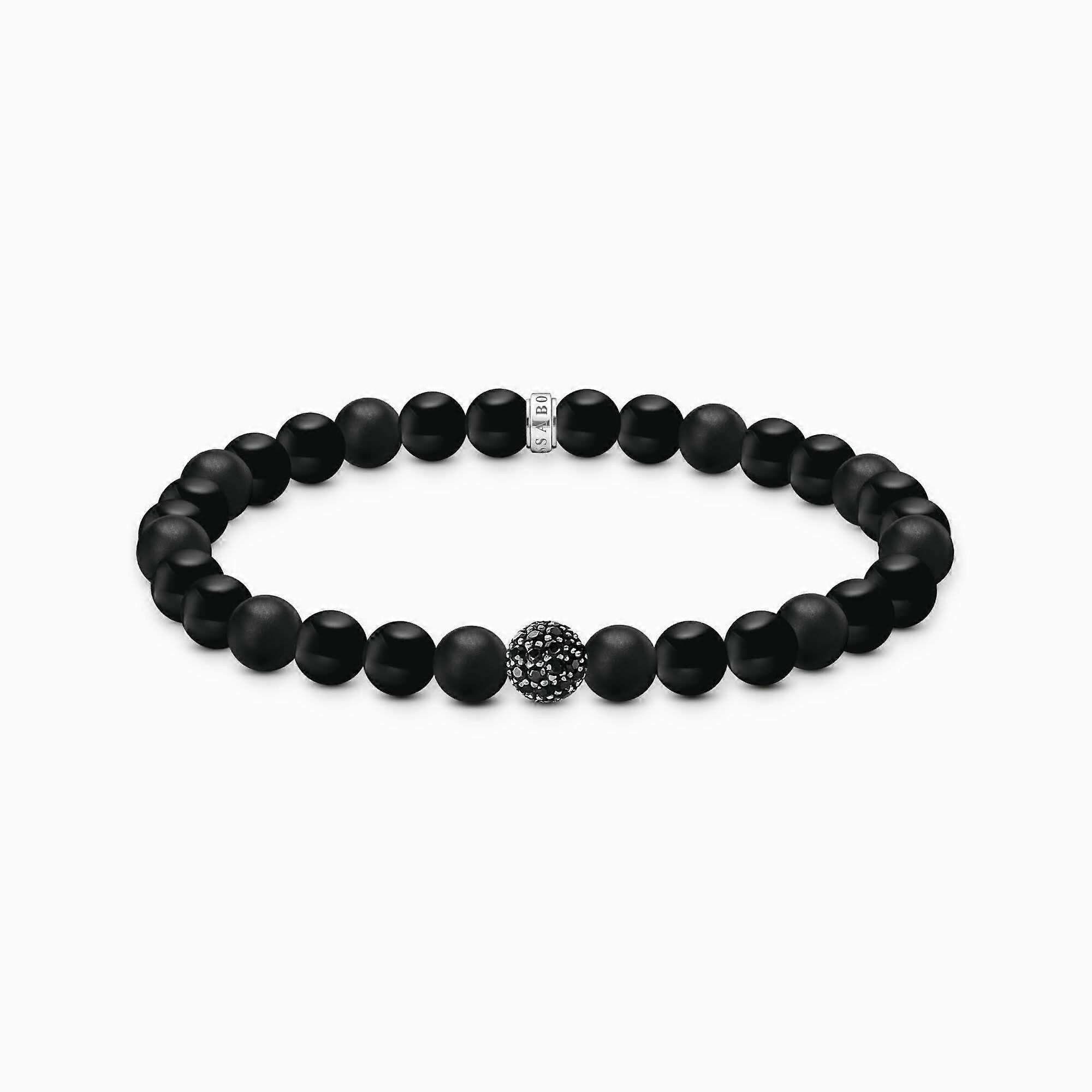 Sterling Silver Black Obsidian Bracelet A2194-705-11