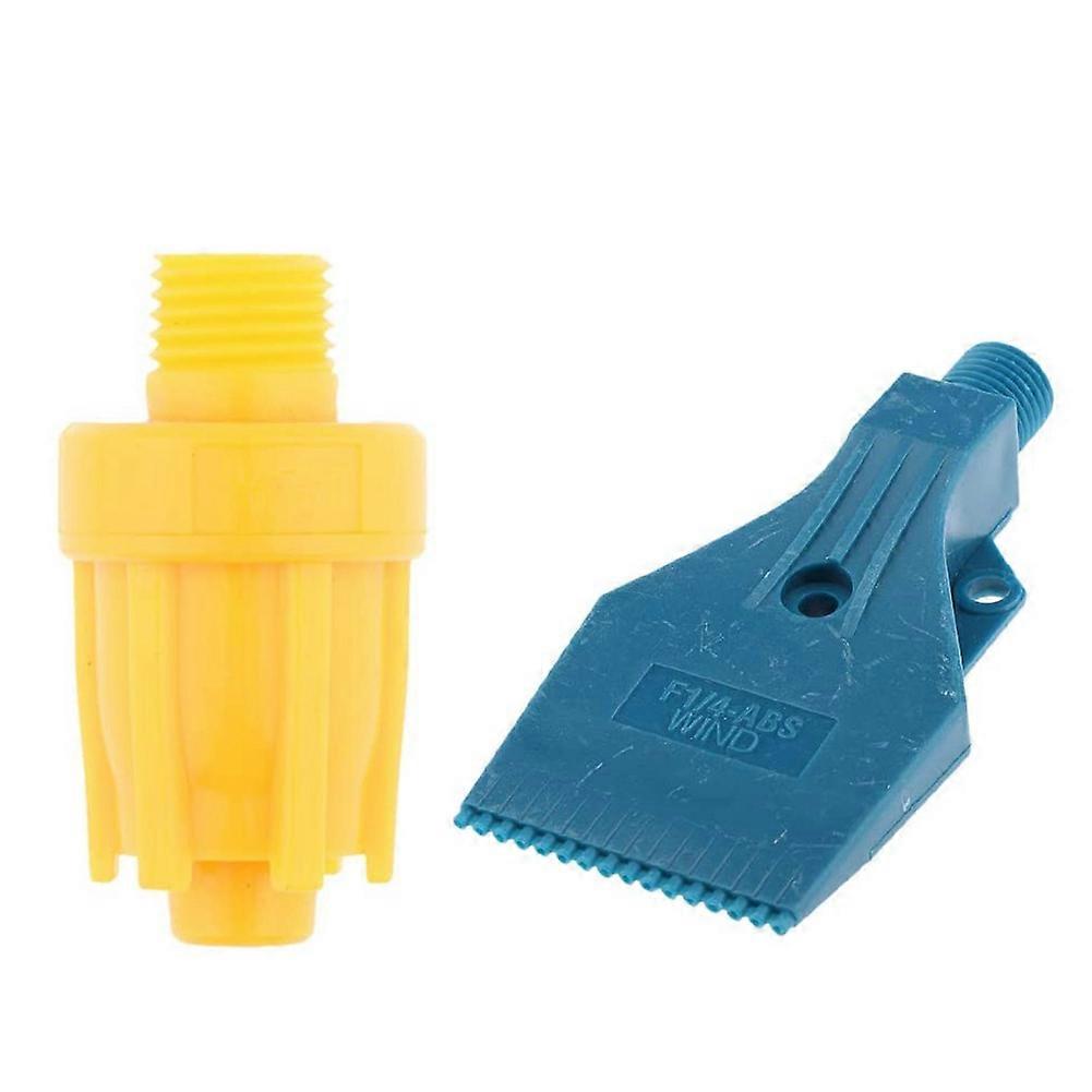 2 stuks 1/4 inch buitendraad ventilatorsproeier platte en ronde sproeier
