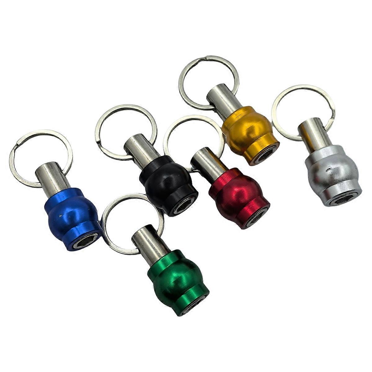 6pcs Keychain Quick Change Connecting Rod 1/4 Hexagonal Handle