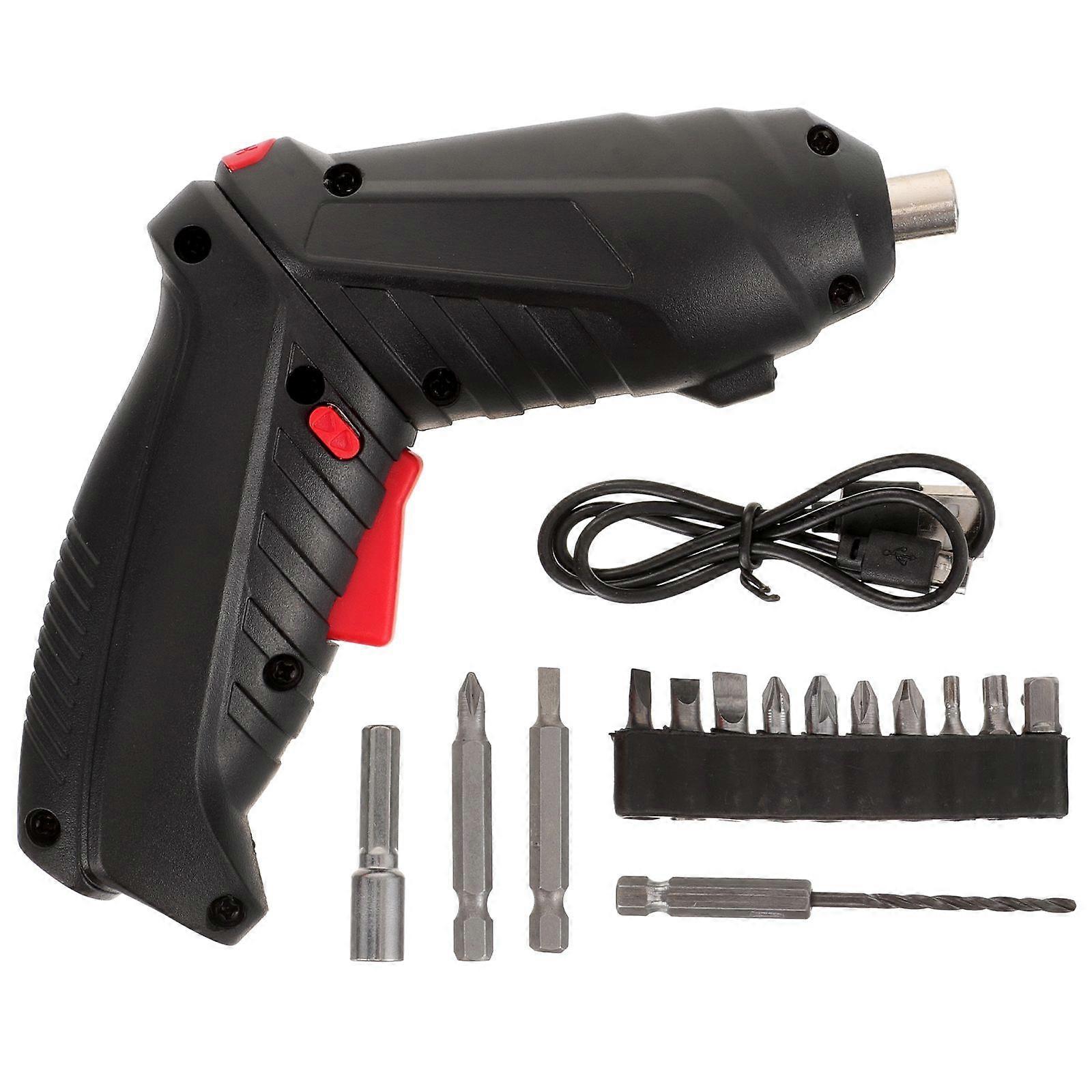 1 Set Multi-function Screwdriver Chargeable Small Electric Drill Home Screw Kit