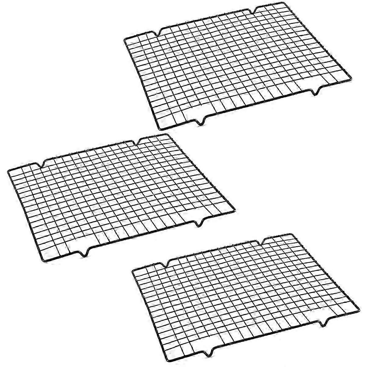 Baking- Tools Cake Cooling Rack Square Non-Stick Drying Net Cake Bread Cooling Rack 28x25.5x1.5cm