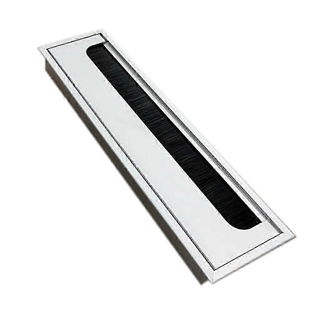 Aluminium Square Rectangle Desk Computer Wire Cable Outlet Insert Hole Cover Table Grommet
