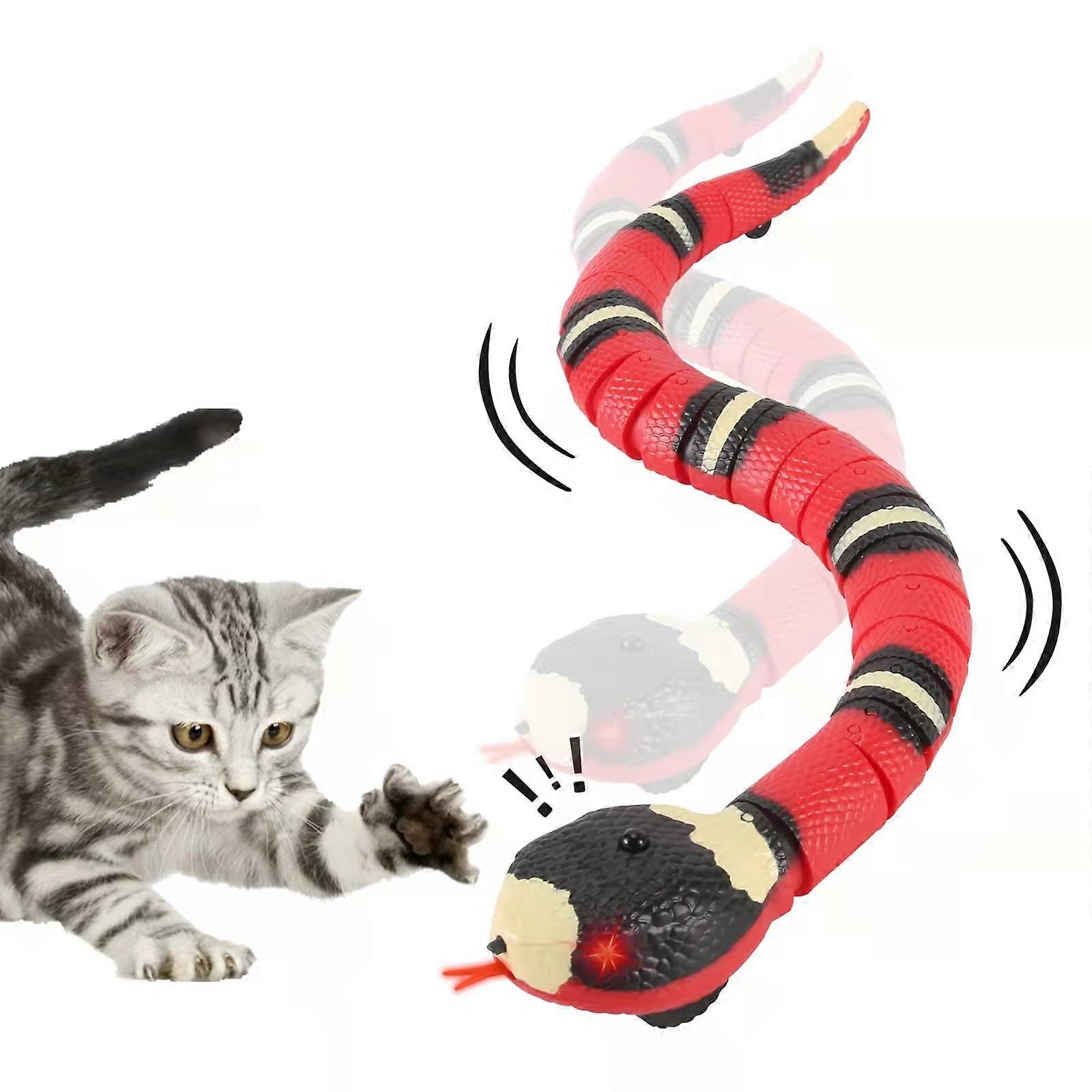 Interactive Smart Sensing USB Rechargeable Cat Toys with Adjustable Laser, Automatic Motion, and Durable Material