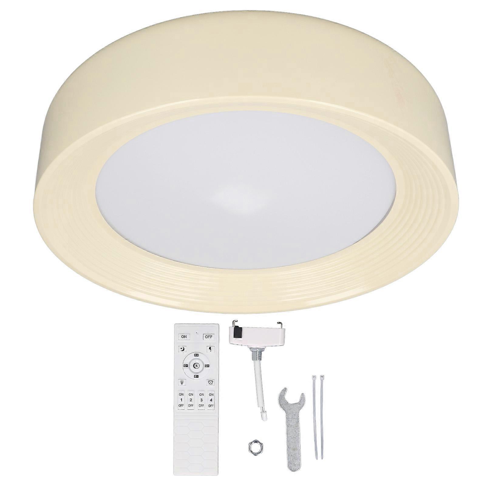 LED Flush Mount Ceiling Light 3 Color Temperatures Stepless Dimmable High CRI LED Ceiling Light with Remote 110-265V