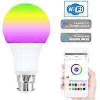 Ampoule Led Smart Wifi Lumire Wifi Ampoule Led Multicolore Rvb 7w B22 Tlcommande De Tlphone  Intensit Variable Compatible Avec Alexa Google Home Tmall