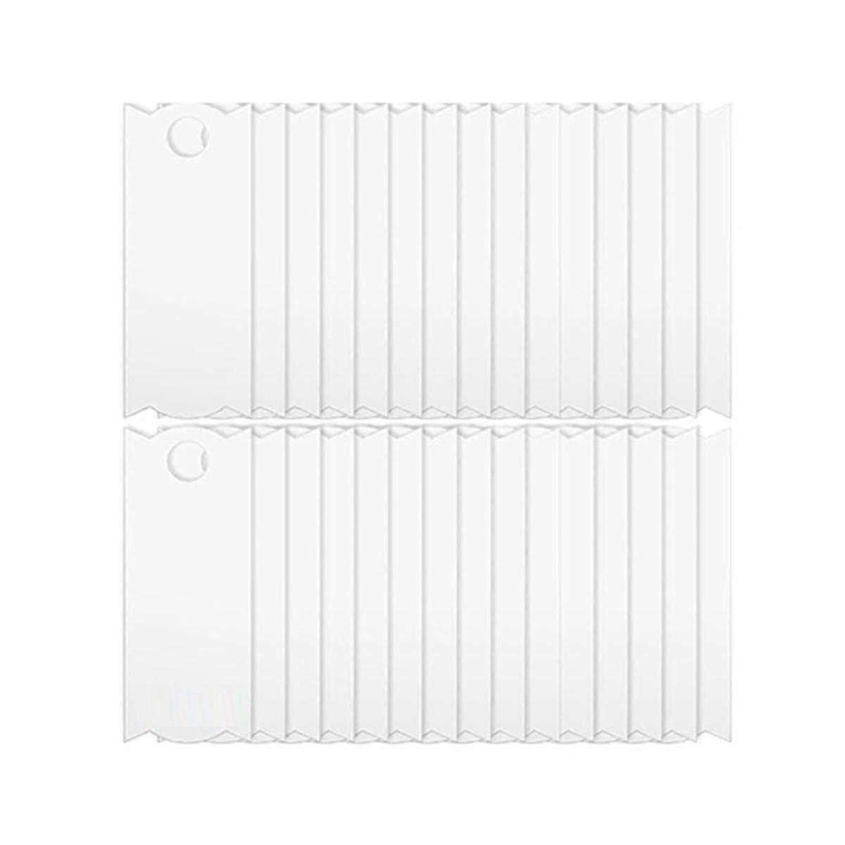 30PCS Double Sided Sublimation Blanks Name Plate for 40 OZ, Aluminum Sublimation Name Tag Blank and