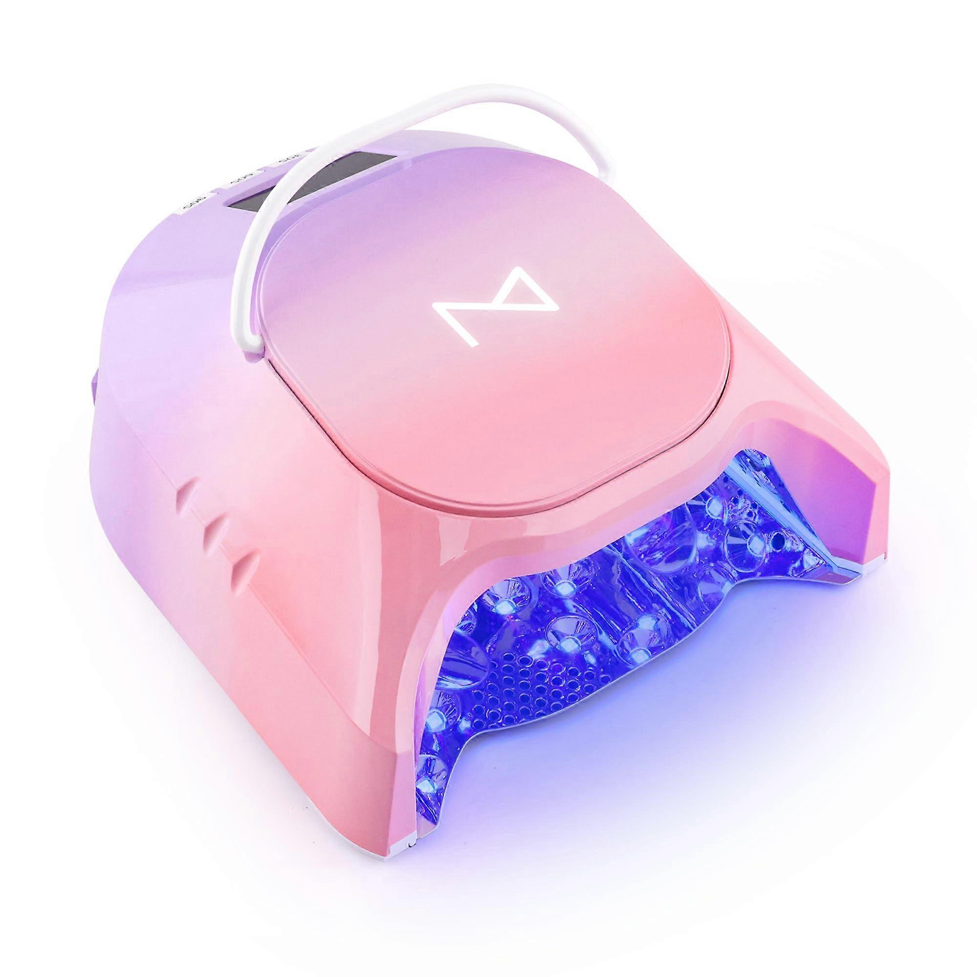 GLOWPRO PROFESSIONAL HYBRITE 86Wワイヤレス充電式UVLEDネイル硬化Curreワイヤレスネイルドライヤージェルネイル、アニクレ、ペディキュア(オブレパープル)