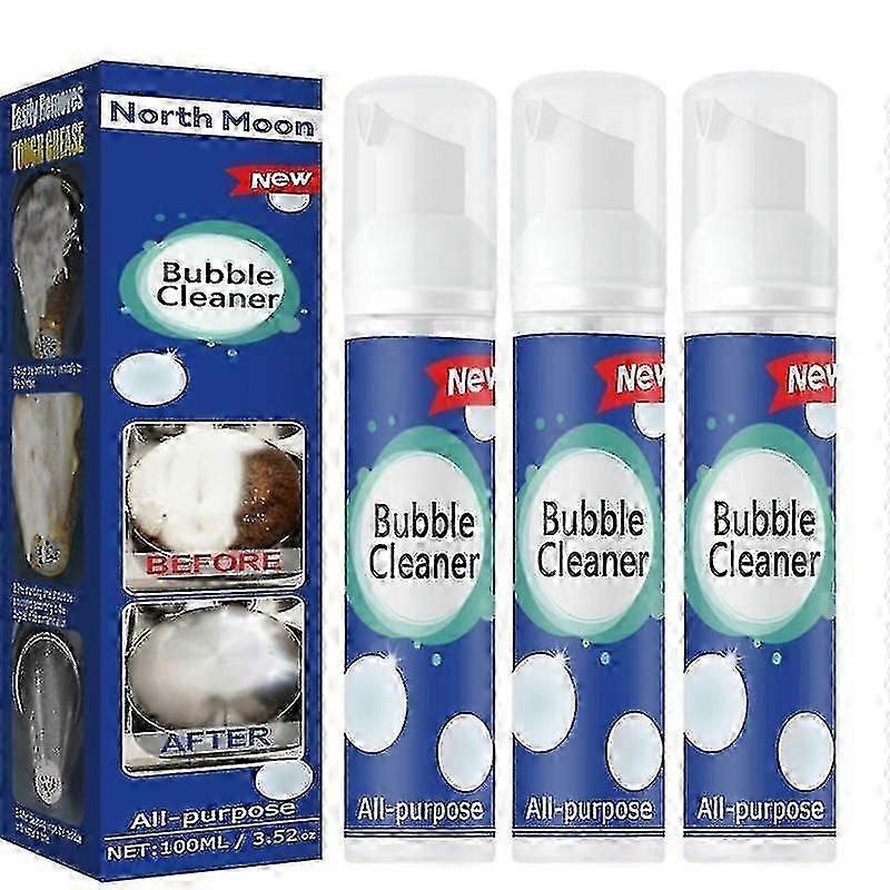 3pcs ισχυρή αφαίρεση βρωμιάς λίπους 100ml γ αφρού καθαρισμού φυσαλίδων καθαρισμού αφρού κουζίνας