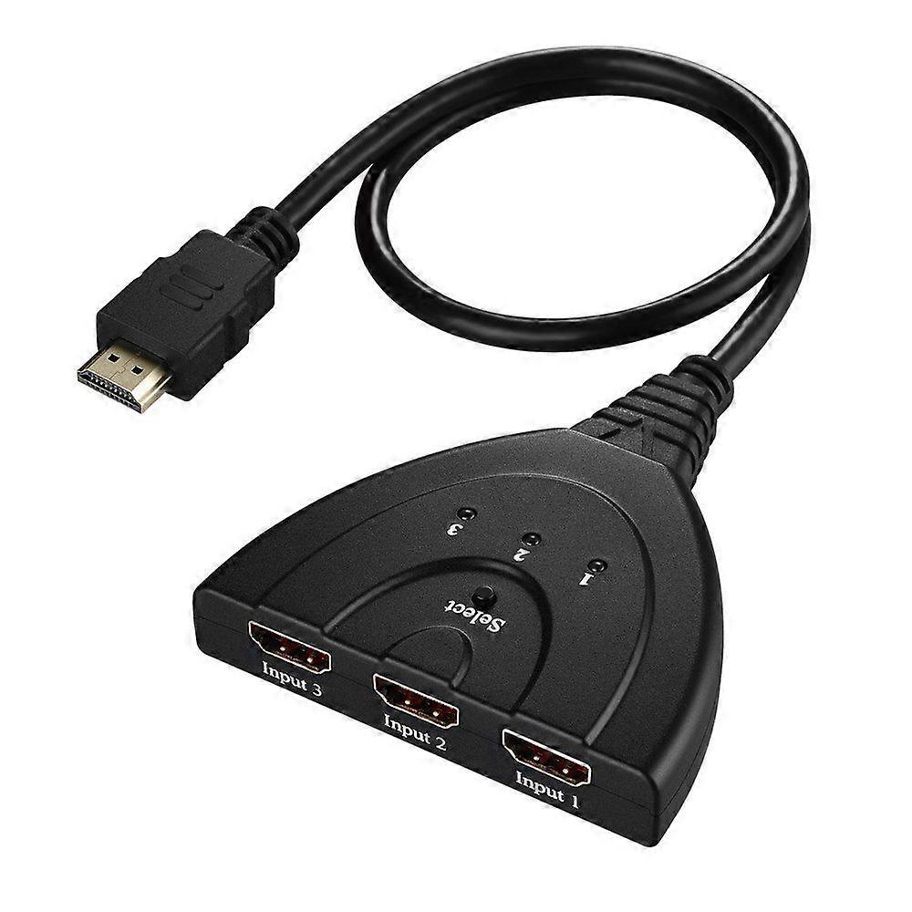 Switcher, HDMI one to three HD converter 3 cut 1 with cable, 3 in